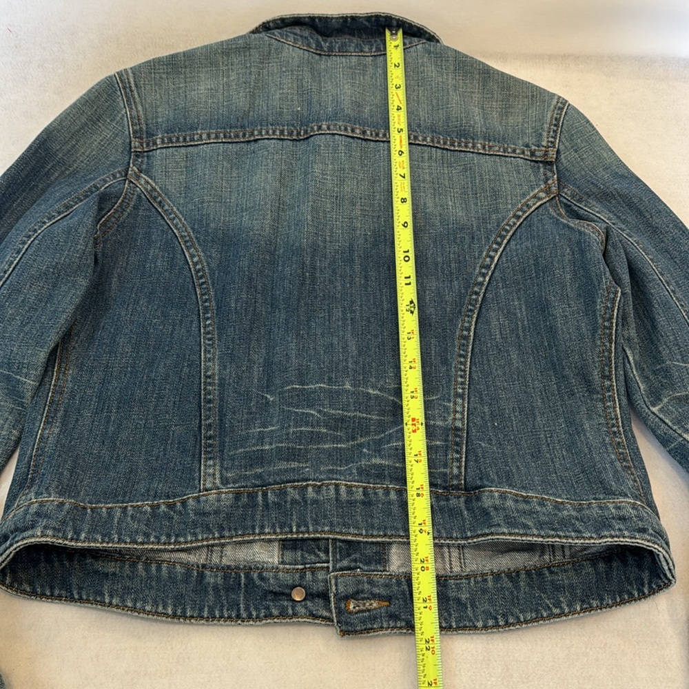 Mavi Catherine Slim Western Style Denim Jean Jacket Women's Size Large Y2K - Picture 10 of 11